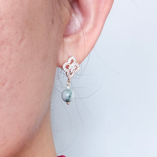 Oriental Jade Earrings