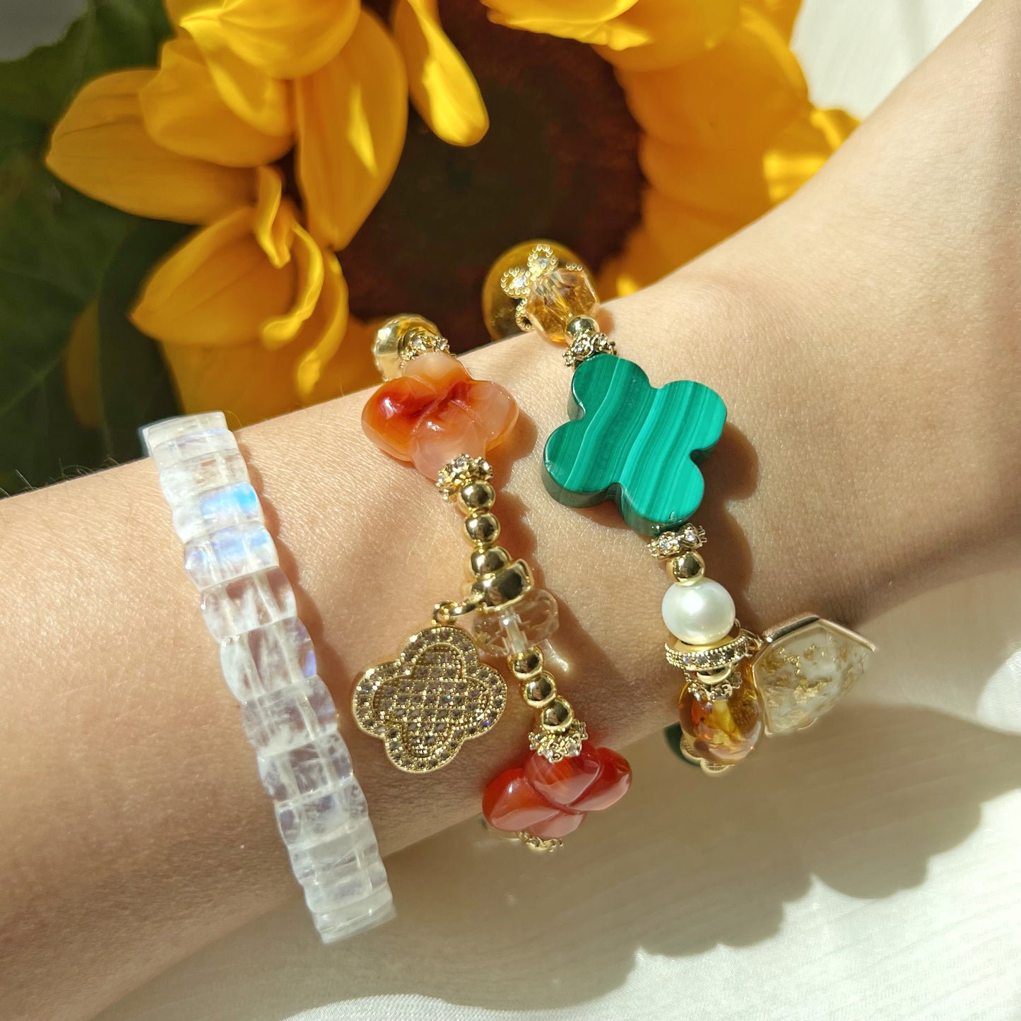 Sunflowers Crystal Bracelet🌻