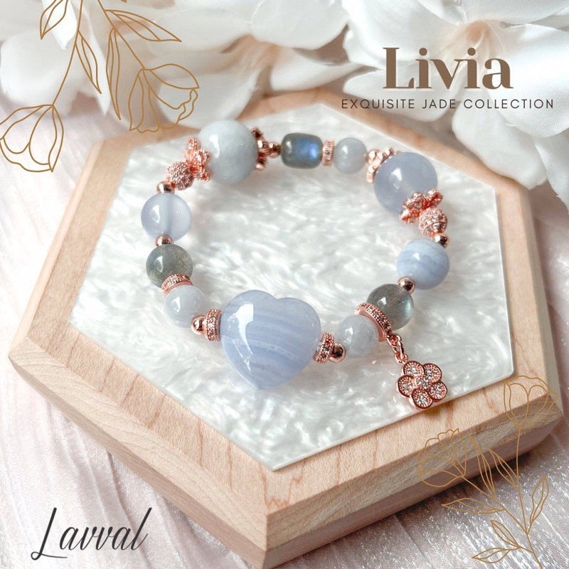 Livia Crystal Bracelet (Calm, Health, Luck, Creativity)