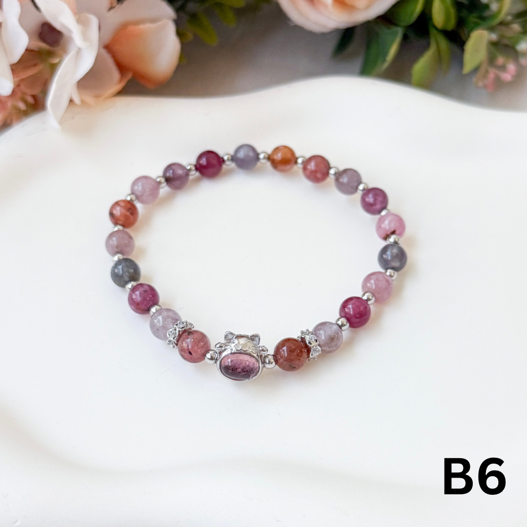 Tourmaline Fumao x Coral Spinel Series