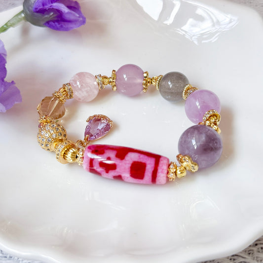 Wealth God Dzi Bracelet