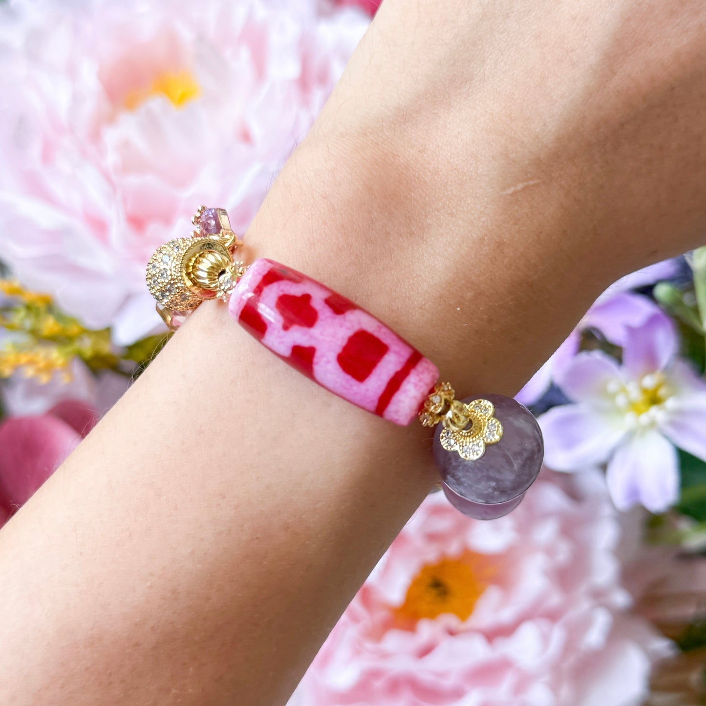 Wealth God Dzi Bracelet