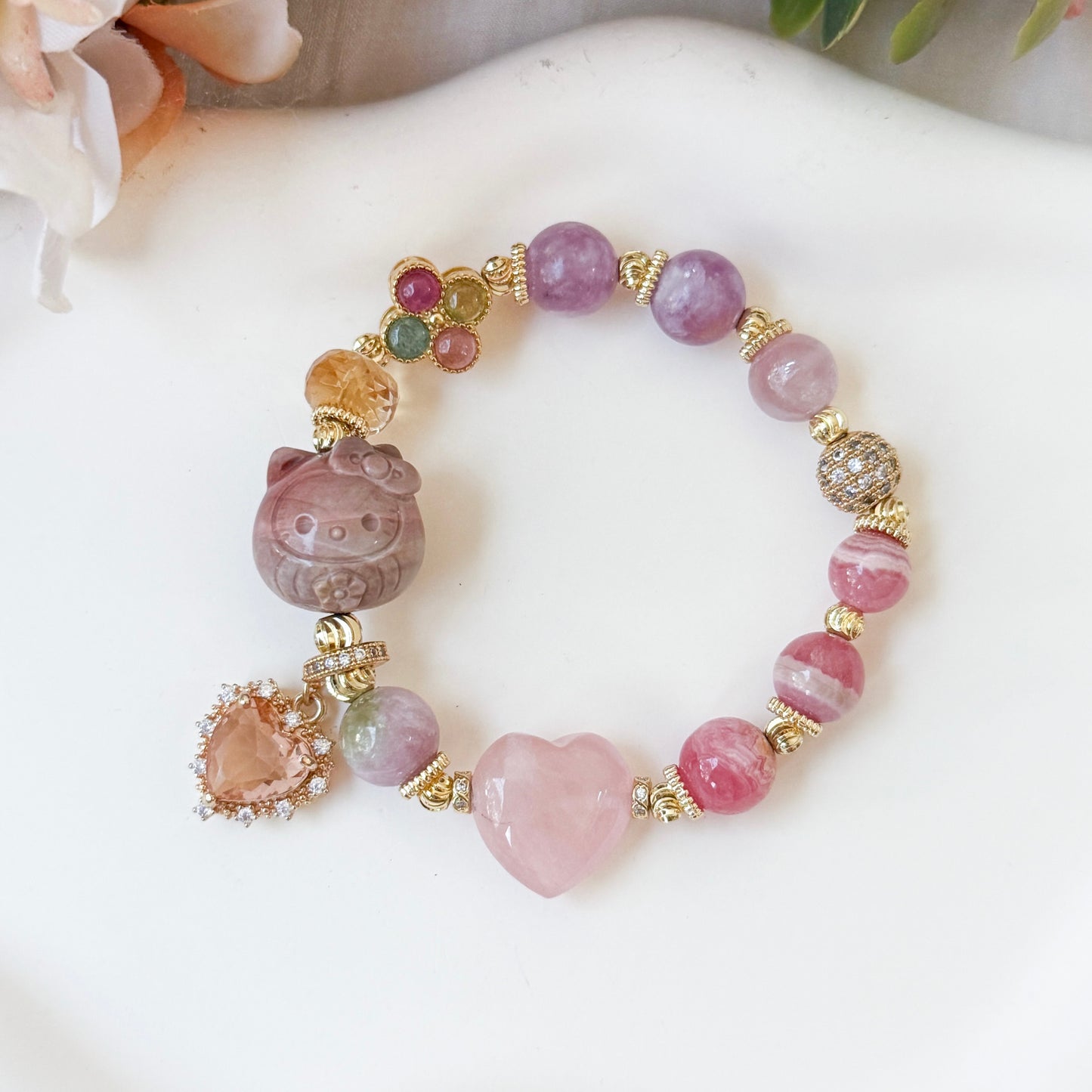 Kitty Daruma Bracelet