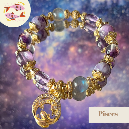 Pisces ♓ (February 19 – March 20)- Horoscope Bracelet