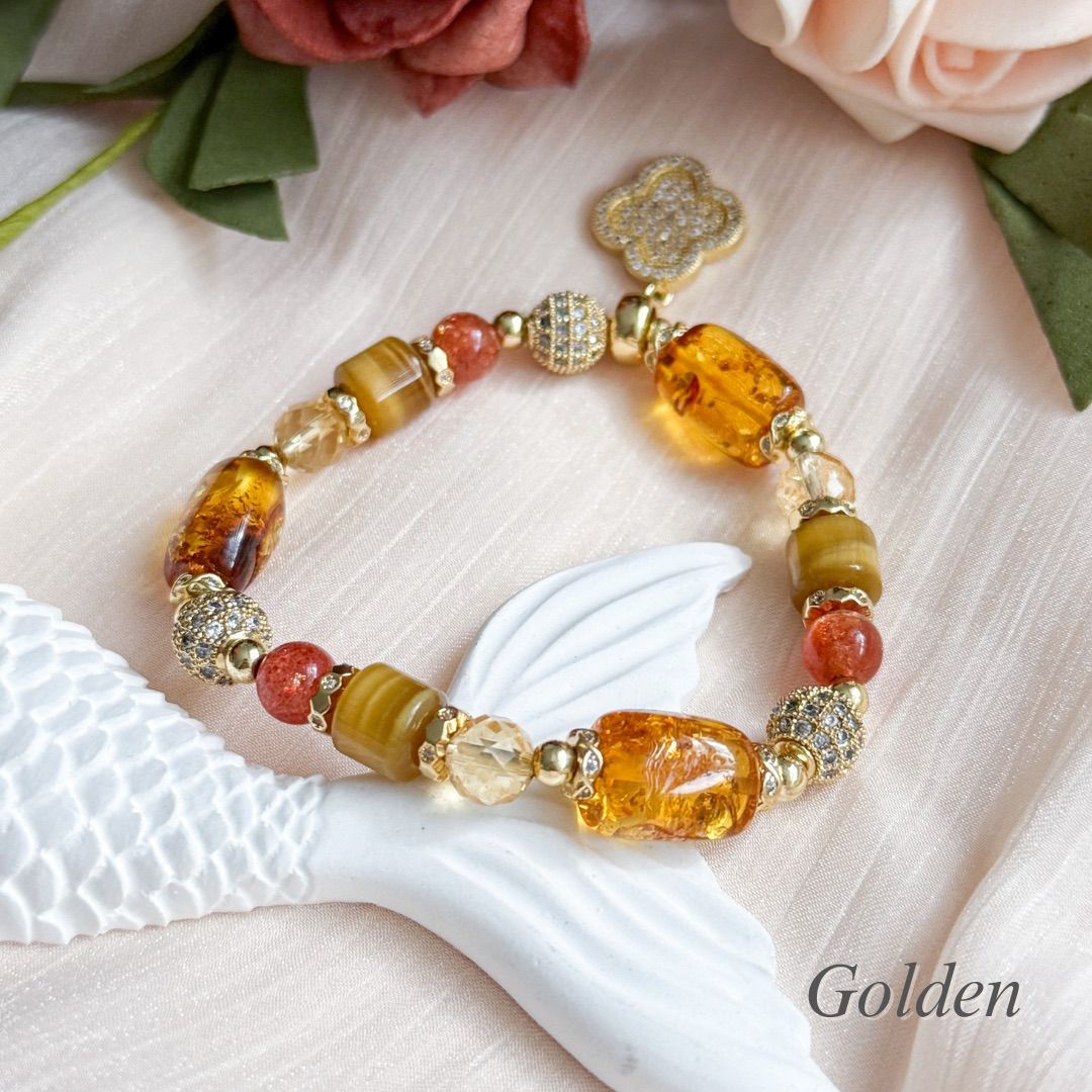 Golden Crystal Bracelet | K-pop Demon Hunter Inspired Collection