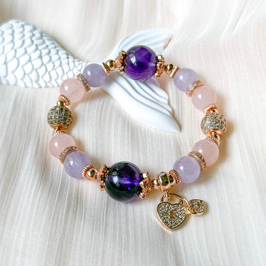 Mauve Crystal Bracelet