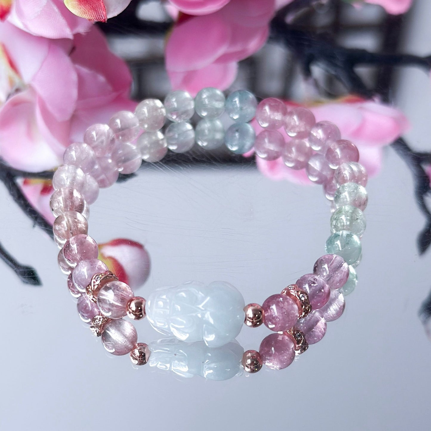 Wealth Pixiu Sakura Tourmaline | Lunar Collectives