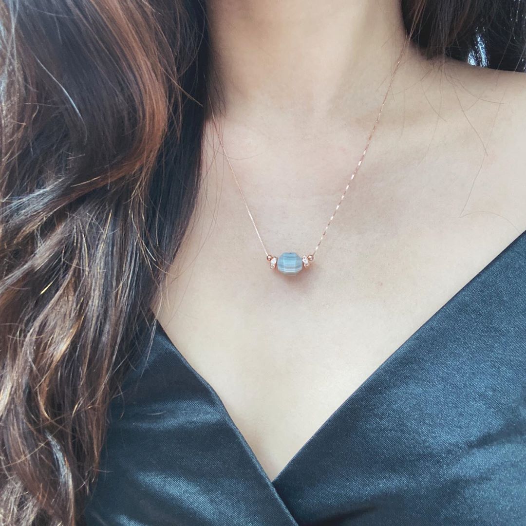 Botswana Agate Solitaire