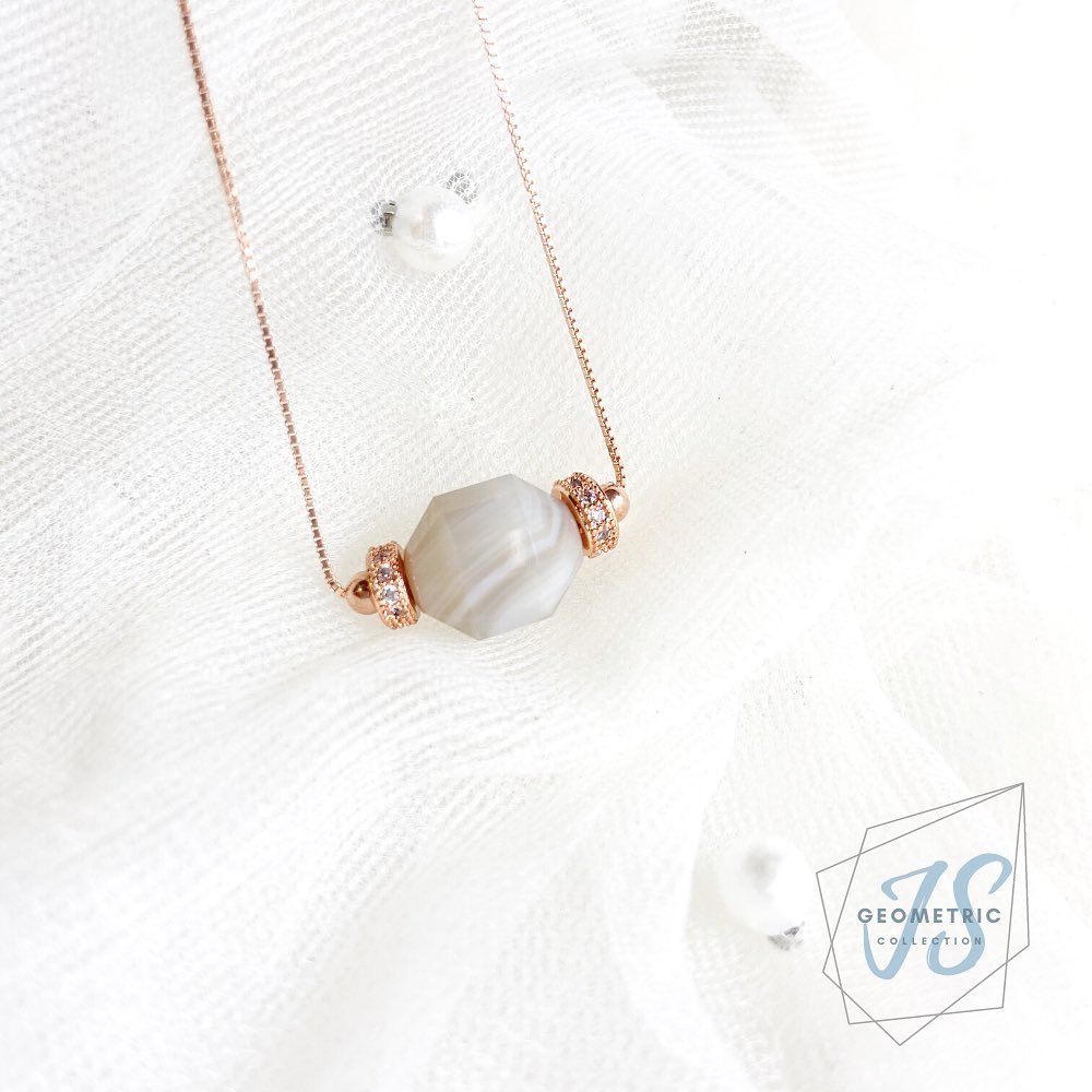 Botswana Agate Solitaire