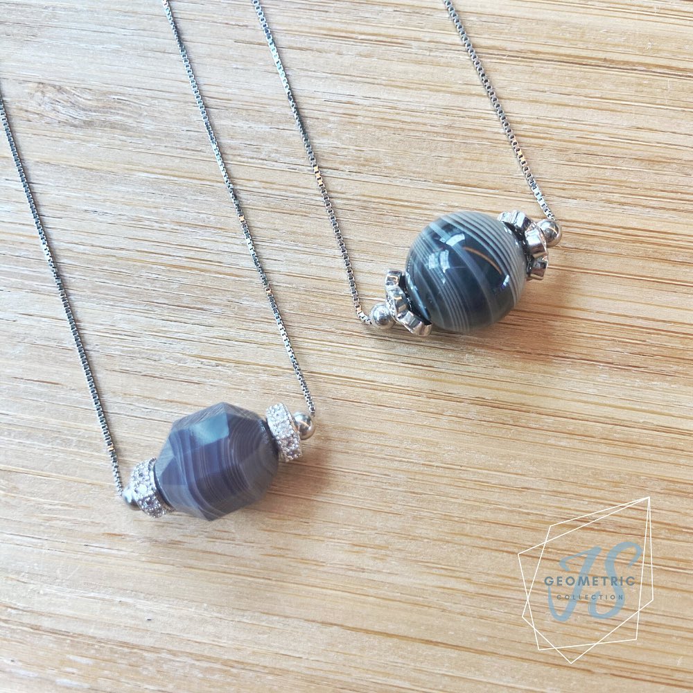 Botswana Agate Solitaire