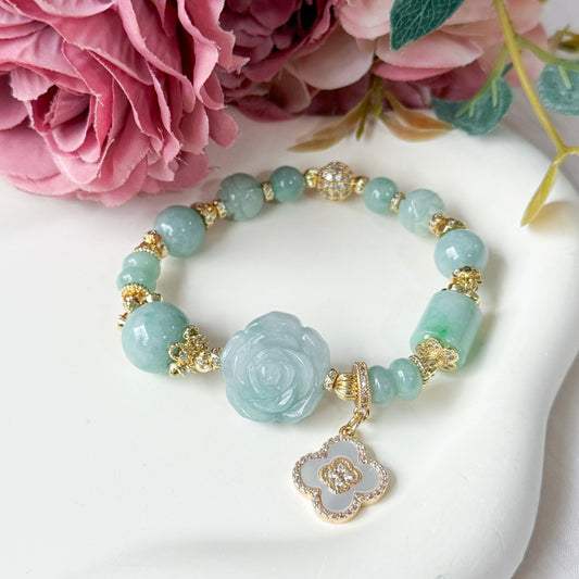 Empress Bloom Jade Bracelet