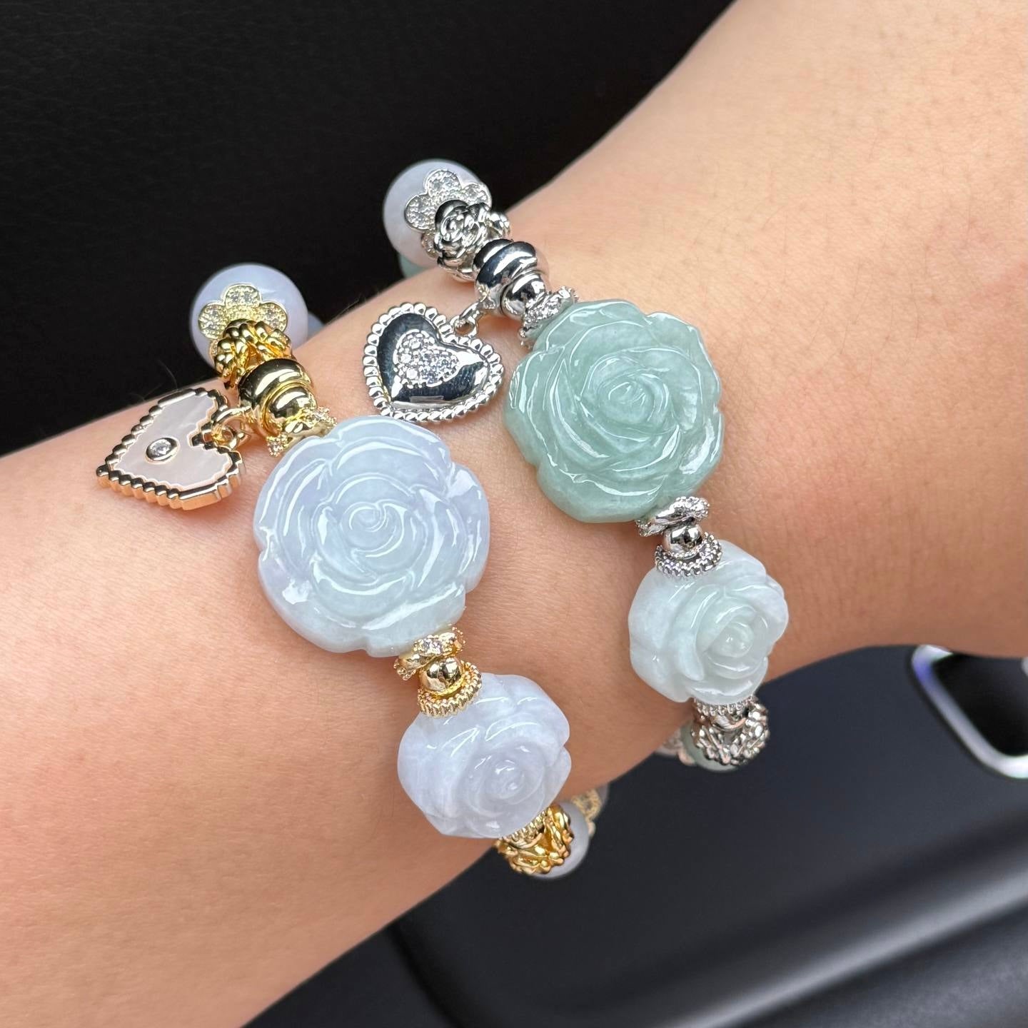 Eternal Love Twin Jade Rose Bracelet | Mother’s Day Special