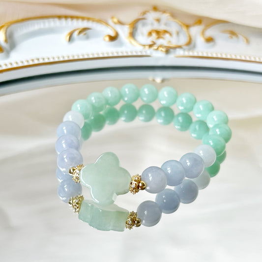 Jade Clover Bracelet * Grade A