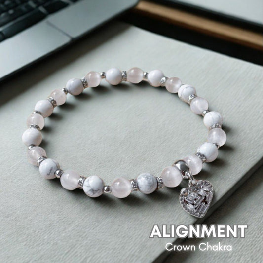 Alignment Crystal Bracelet | Crown Chakra | 7 Chakra Series