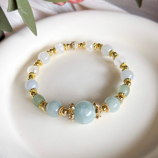 Green Dream - Jade & Moonstone