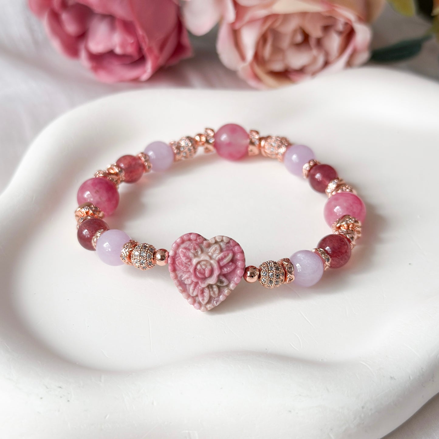 Rosé Rhodonite Bracelet