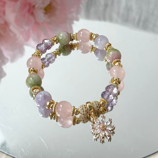 Blooming Huat Crystal Bracelet | Lunar Collectives