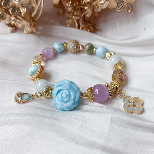 [RARE] Larimar Rose Bracelet