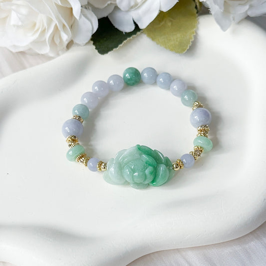 *EXCLUSIVE* Jade Lotus Bracelet