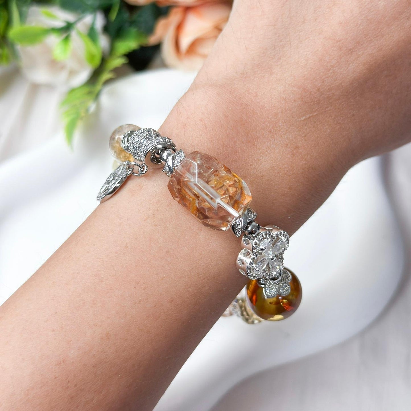 Rilakkuma Crystal Bracelet [Sanrio-Inspired]