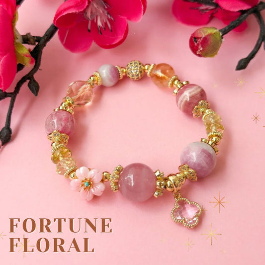 Fortune Floral Crystal Bracelet | Lunar Collectives