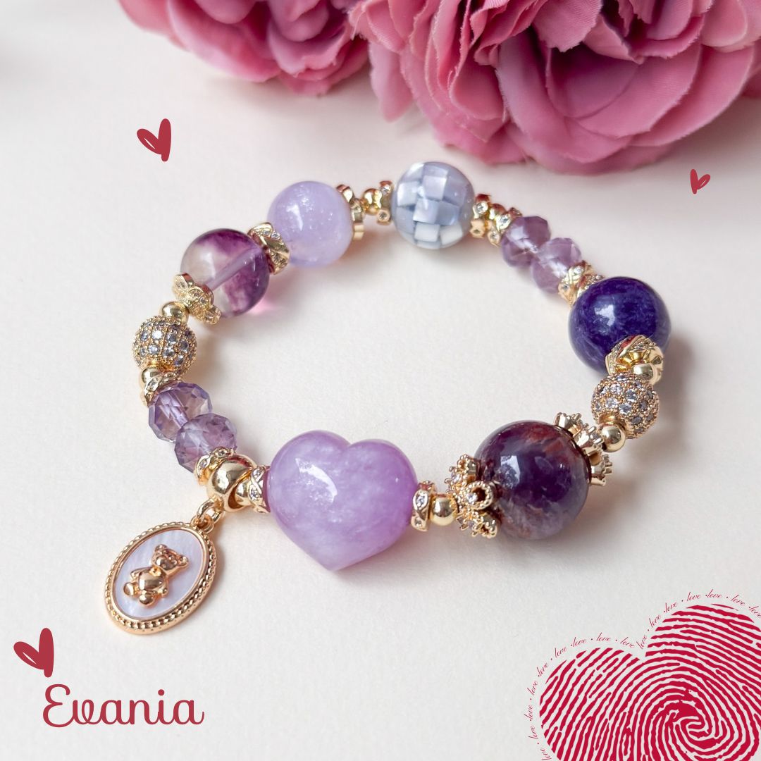 Evania Crystal Bracelet | Eternal Hearts
