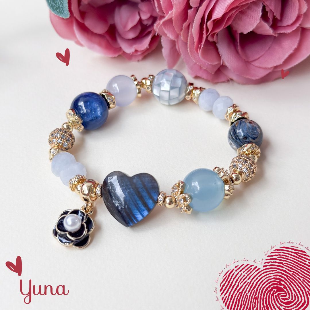 Yuna Crystal Bracelet | Eternal Hearts