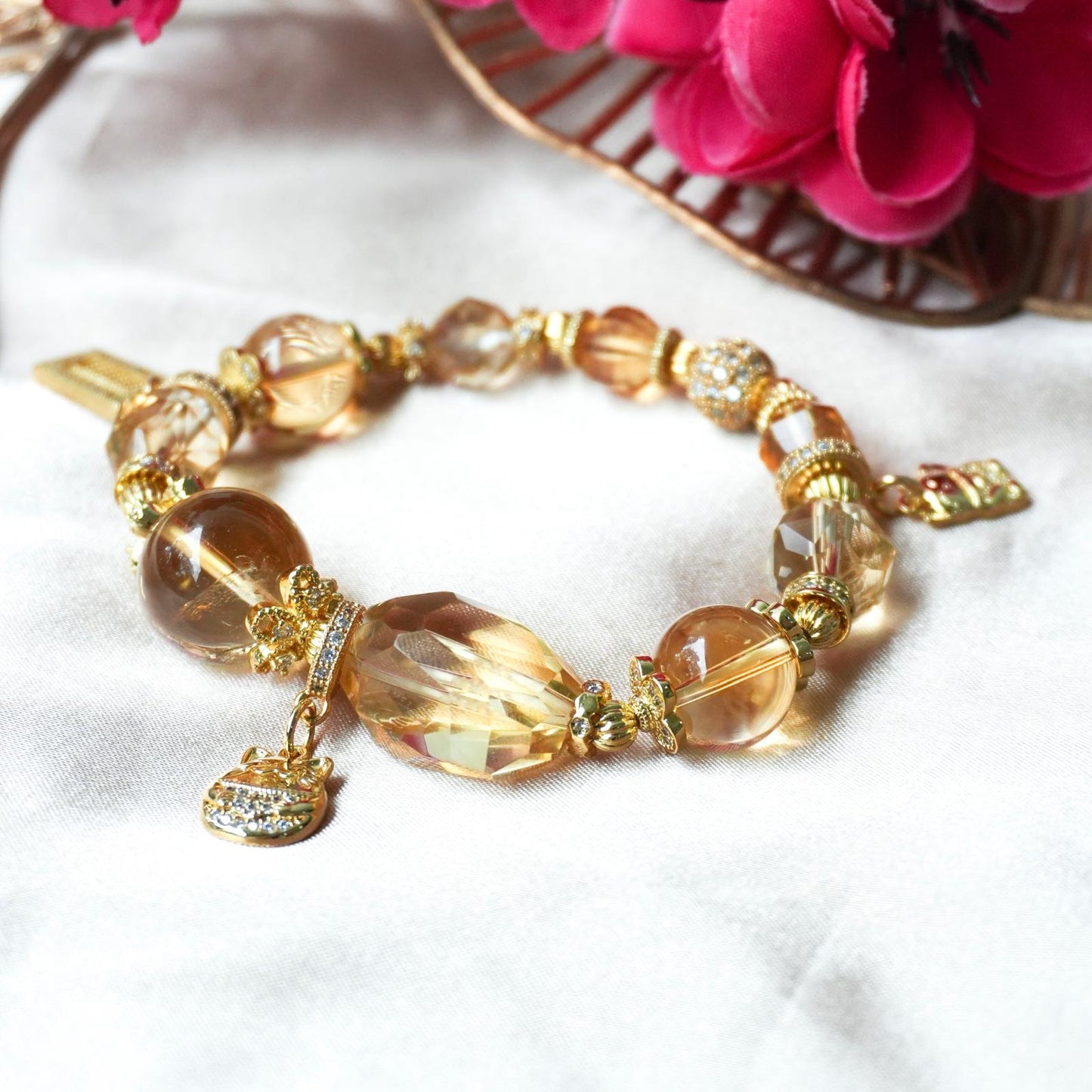 Golden Wealth Crystal Bracelet | Lunar Collectives